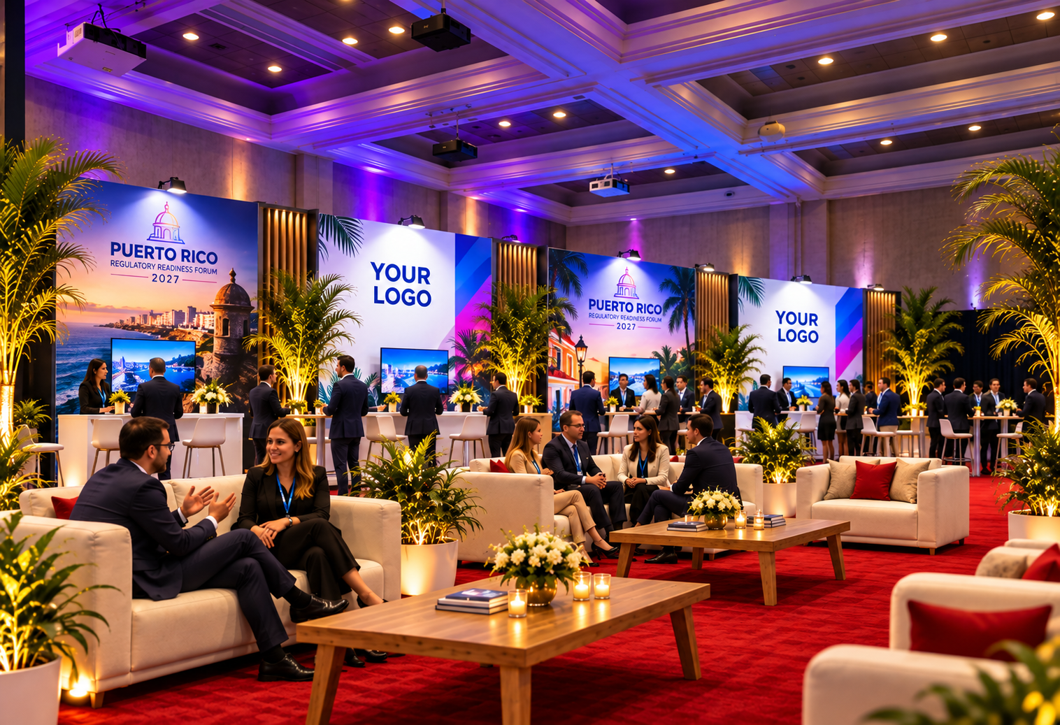 Business Zone lounge concept with industry networking